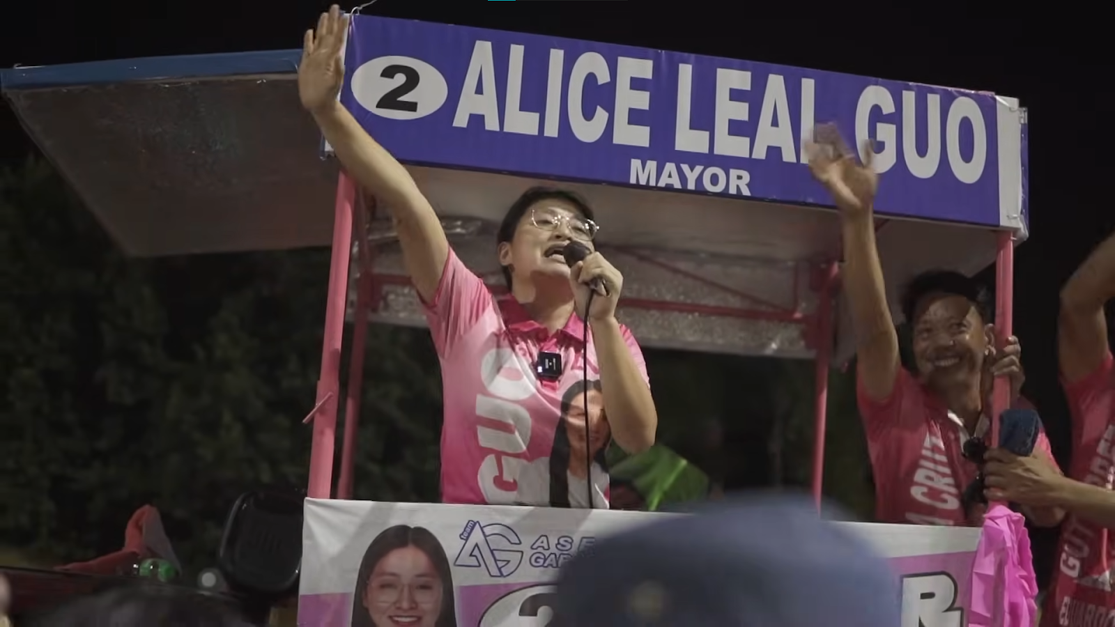 Alice Guo campaigning for the office of Mayor in Bamban, Tarlac in the Philippines.